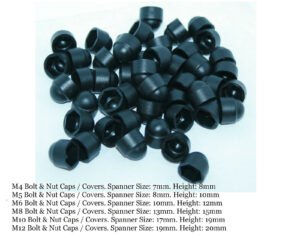 bolt and nut protection caps
